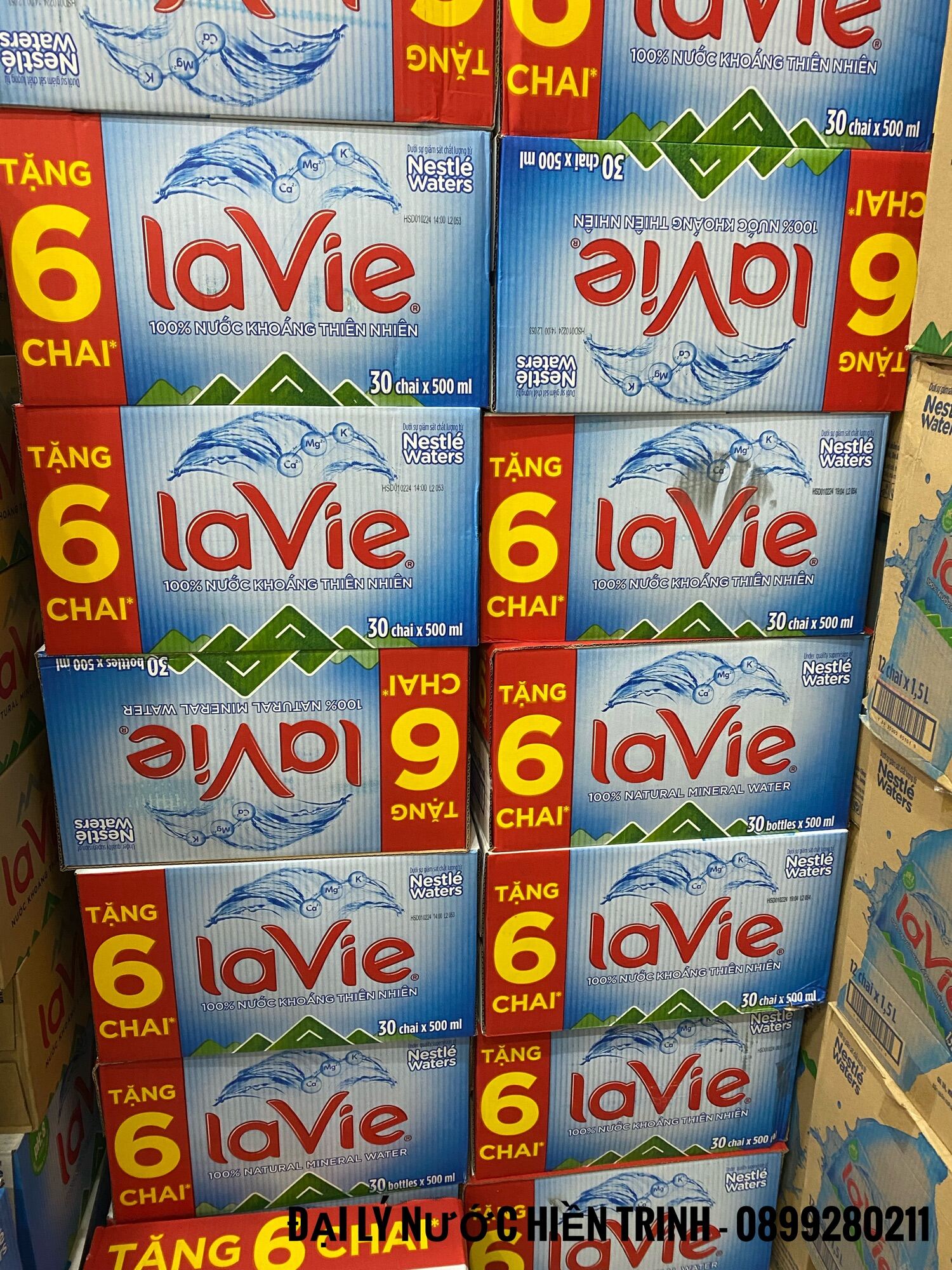 Nước Khoáng Lavie 500ml 30 chai