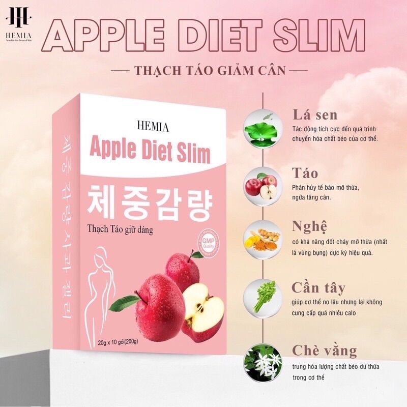 Thạch Táo Giảm Cân Hemia