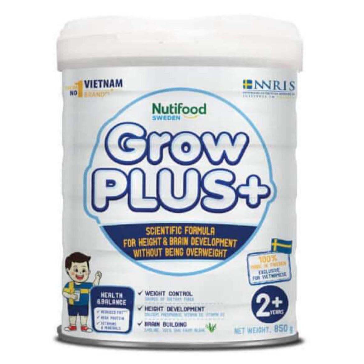 Sữa Bột Nuti GrowPlus Trắng - Giúp bé phát triển chiều cao