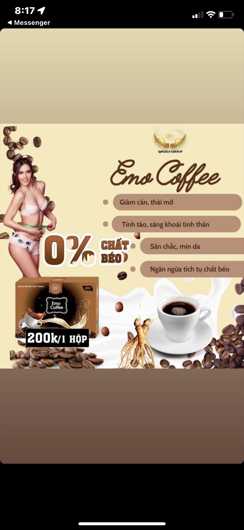 Giảm Cân Cấp Tốc EMOSLIM vị Coffee