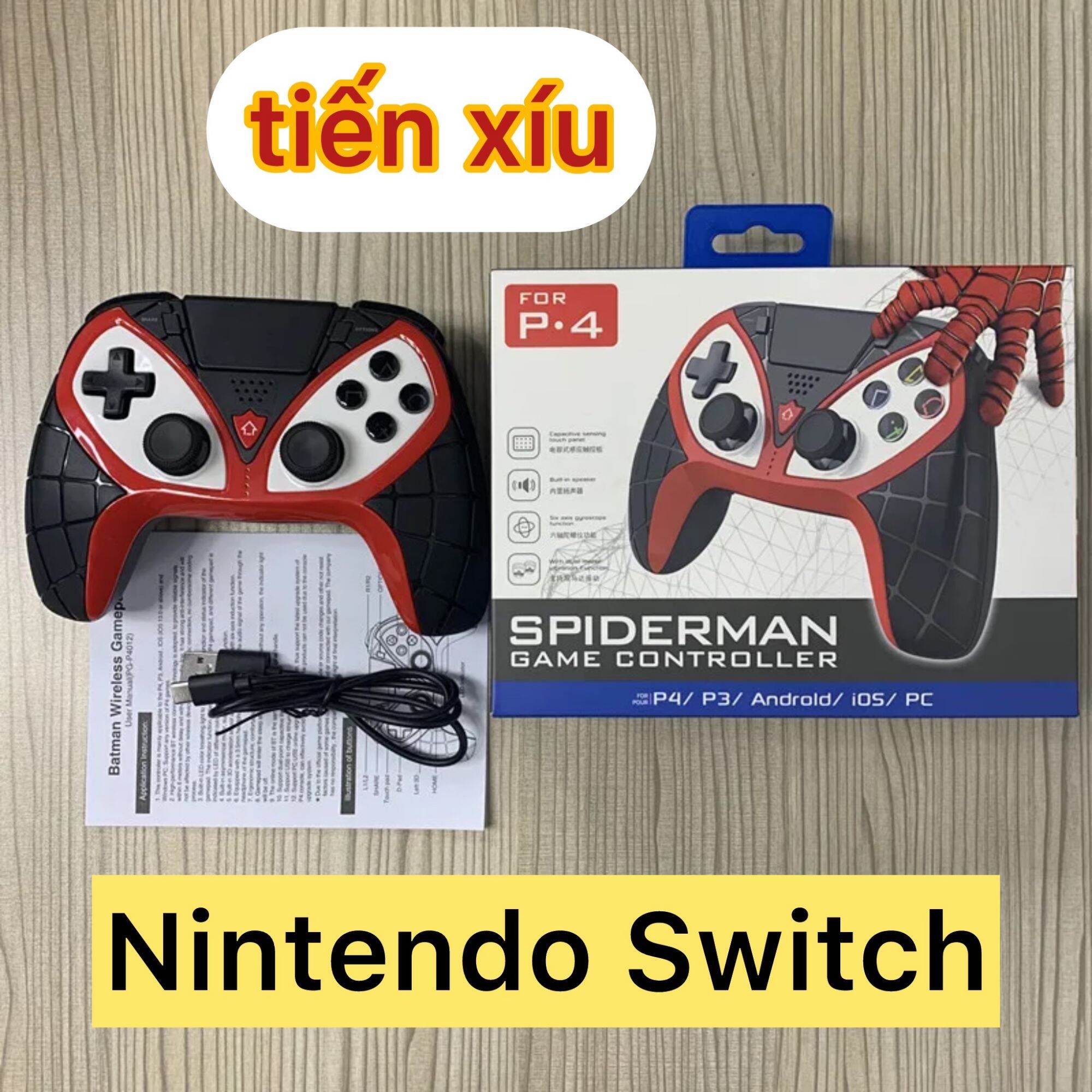 tay cầm ipega Pro Spider Man cho Nintendo Switch Oled v1 v2 Lite...