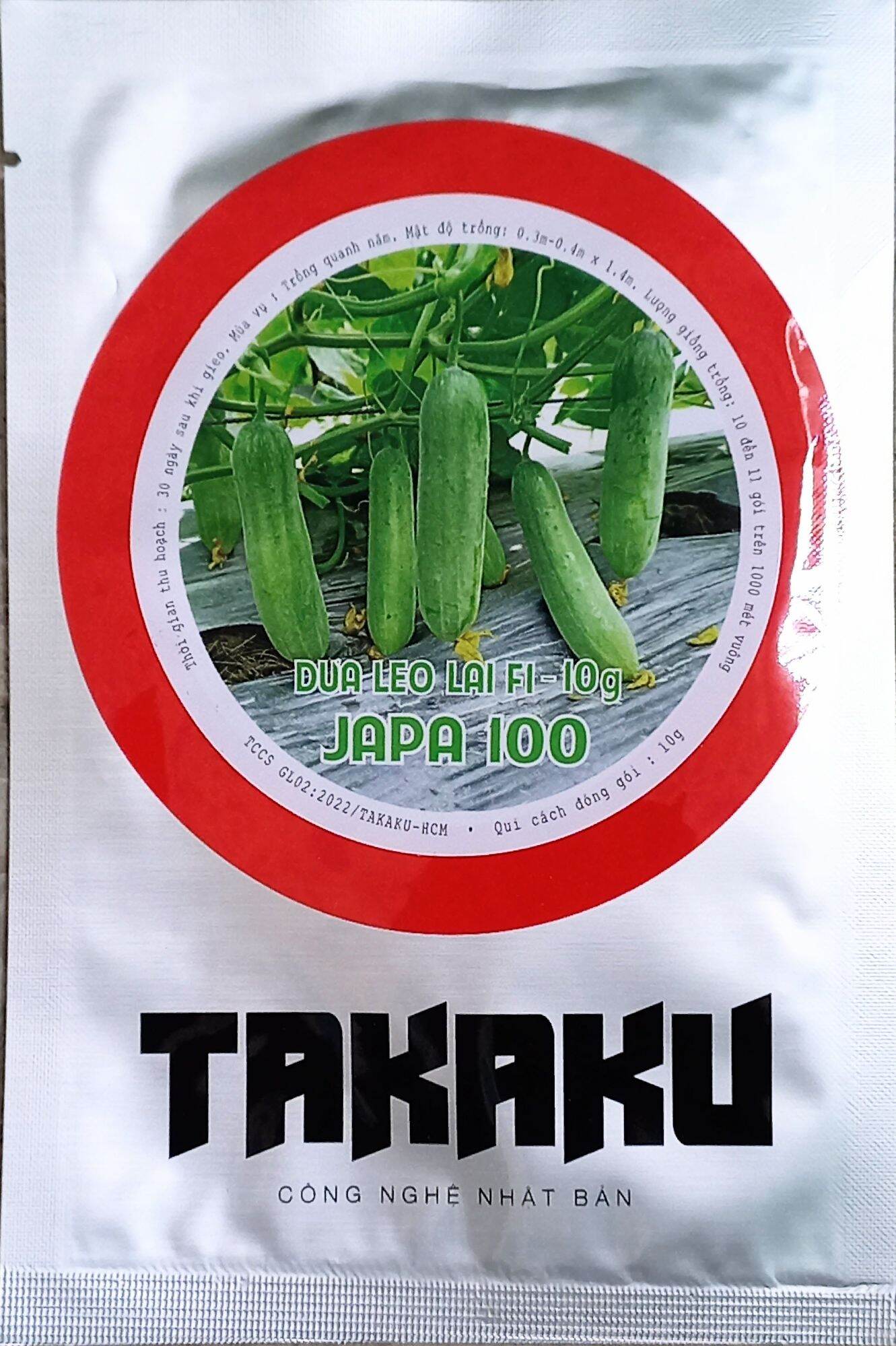 Hạt giống dưa leo takaku japa 100