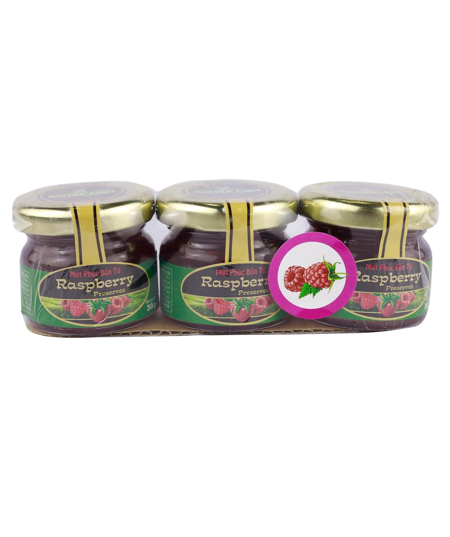 Bộ Mứt Golden Farm Combo 3 hủ mứt, được lựa vị