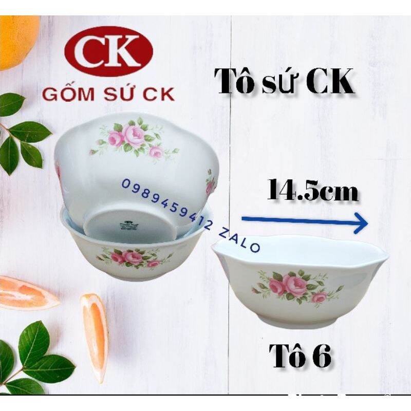 Combo 2 tô sứ tròn gốm sứ CK Việt Nam