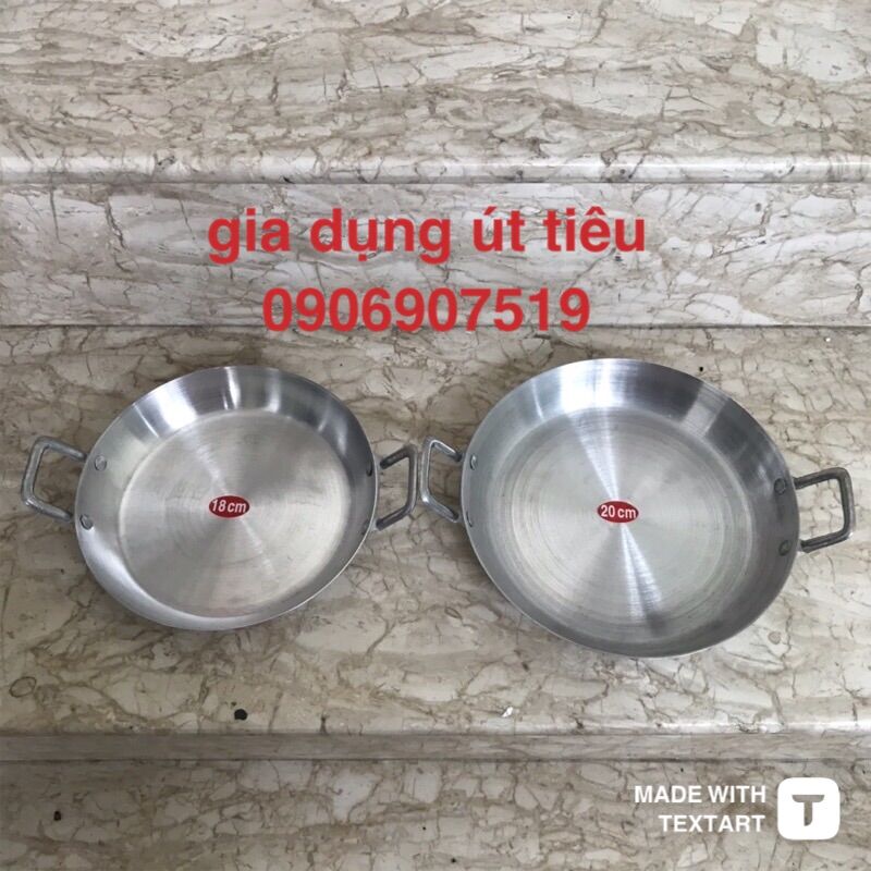 Chảo ốp la nhôm ,chảo bánh mì rẻ 16cm 18cm và 20cm 22cm