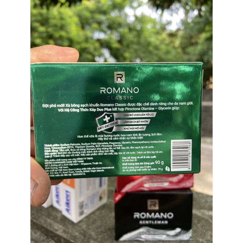 Xà Phòng Tắm ROMANO Bánh 90g