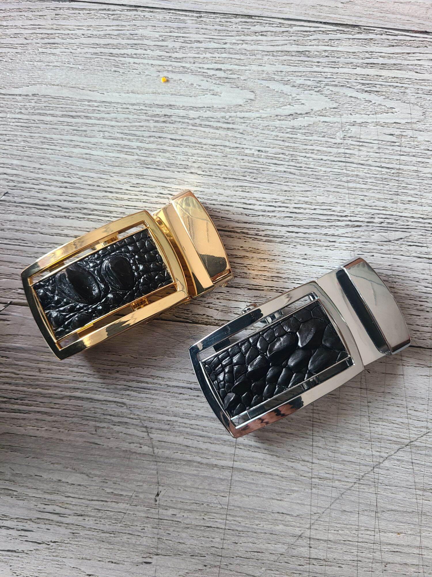 Đầu khóa / mặt thắt lưng, đầu dây nịt da cá sấu bản 3,5cm và 4cm