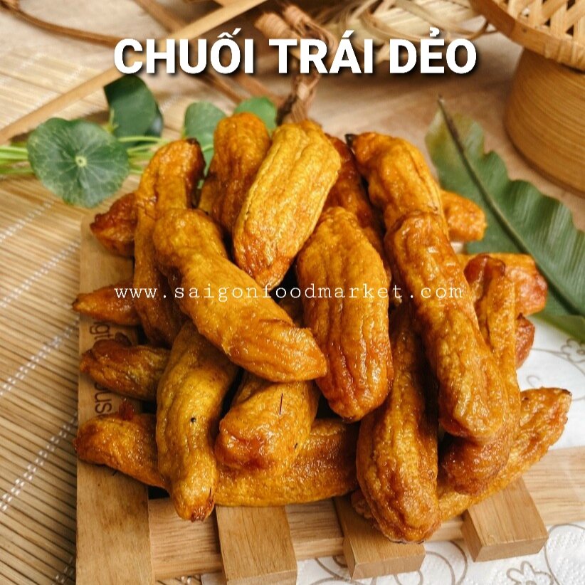 Chuối trái sấy dẻo 500g