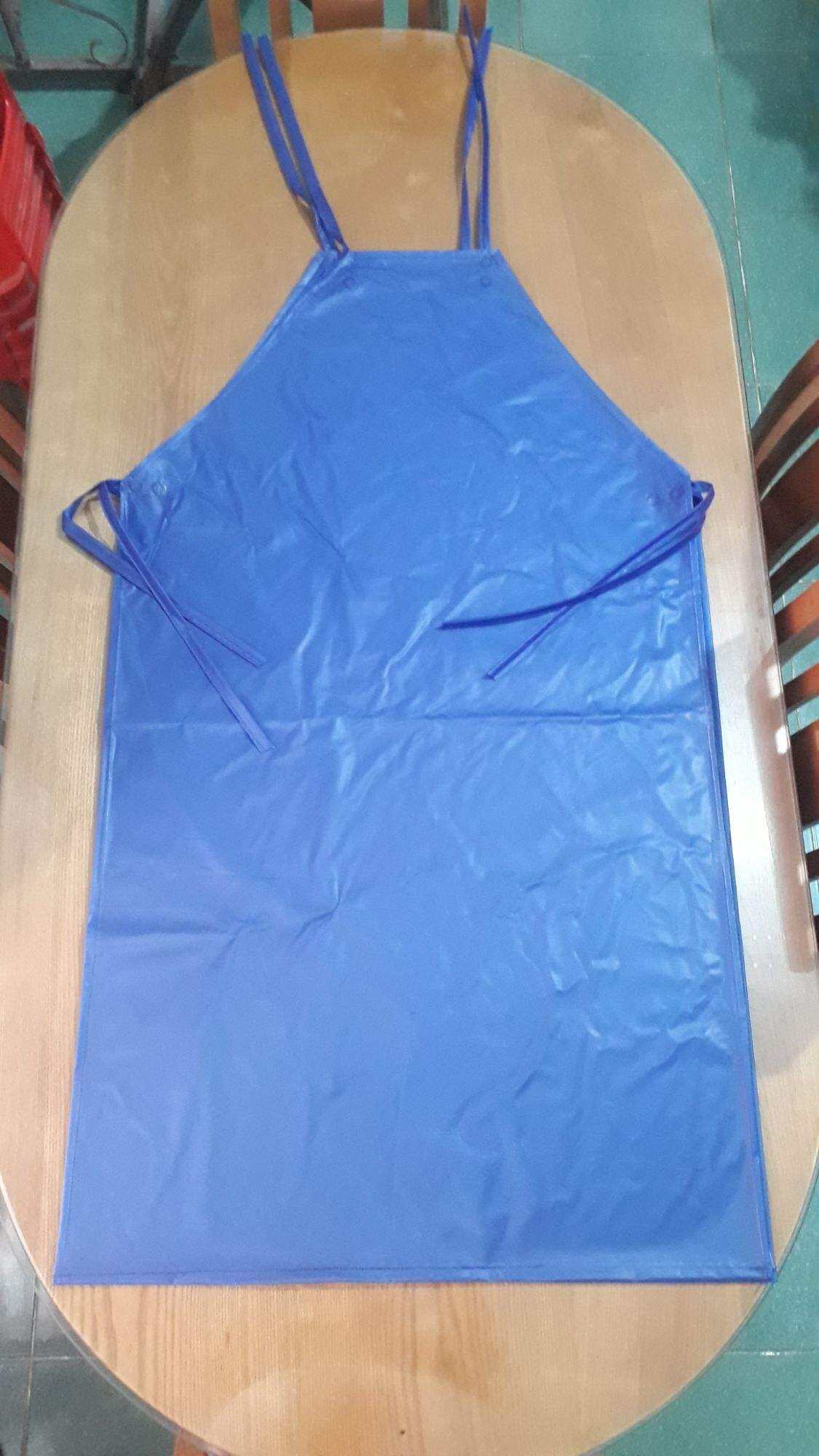 Tạp dề nhựa chống thấm nước, yếm nhựa thủy sản