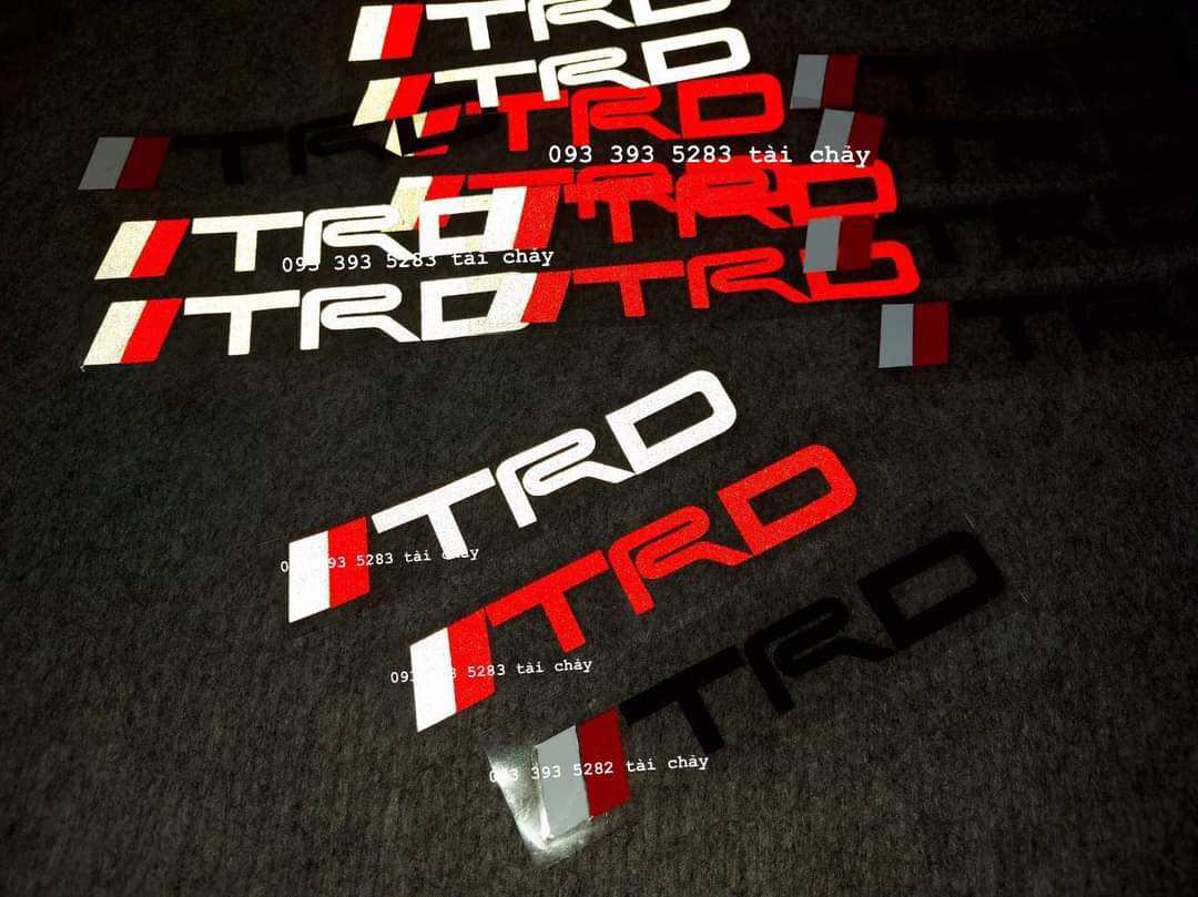 [ 1 MIẾNG ] TEM DCEAL TRD DÀI 13 CM DÁN TRANG TRÍ XE