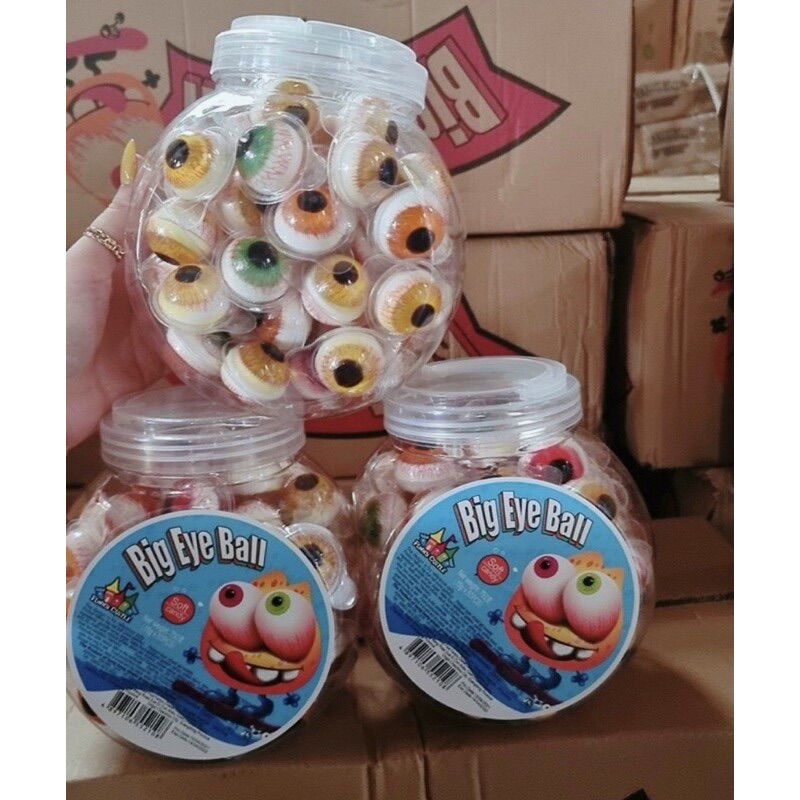 10 VIÊN DẺO HÌNH CON MẮT CÓ NHÂN EYEBOLL