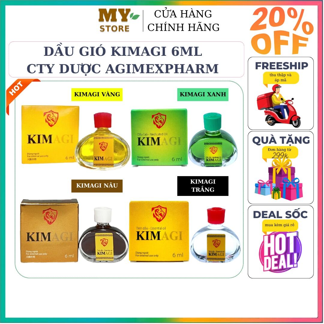 Dầu Gió Kimagi Hương Nguyên Bản/ Hương Nước Hoa 6ml