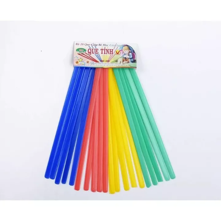 Que tính học toán-mic- set 5 bộ 100 que