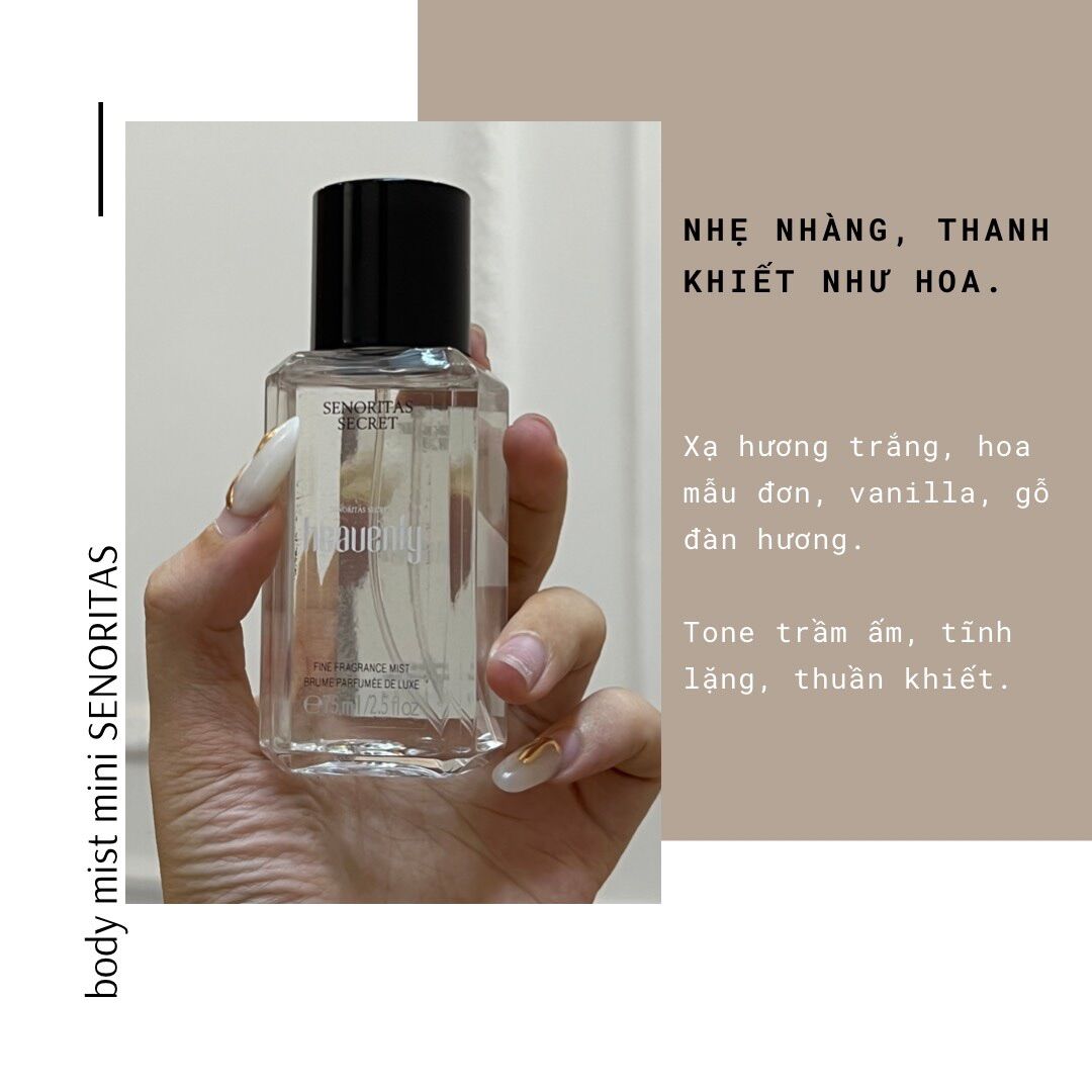 XỊT THƠM TOÀN THÂN BODY MIST SENORITAS 75ml