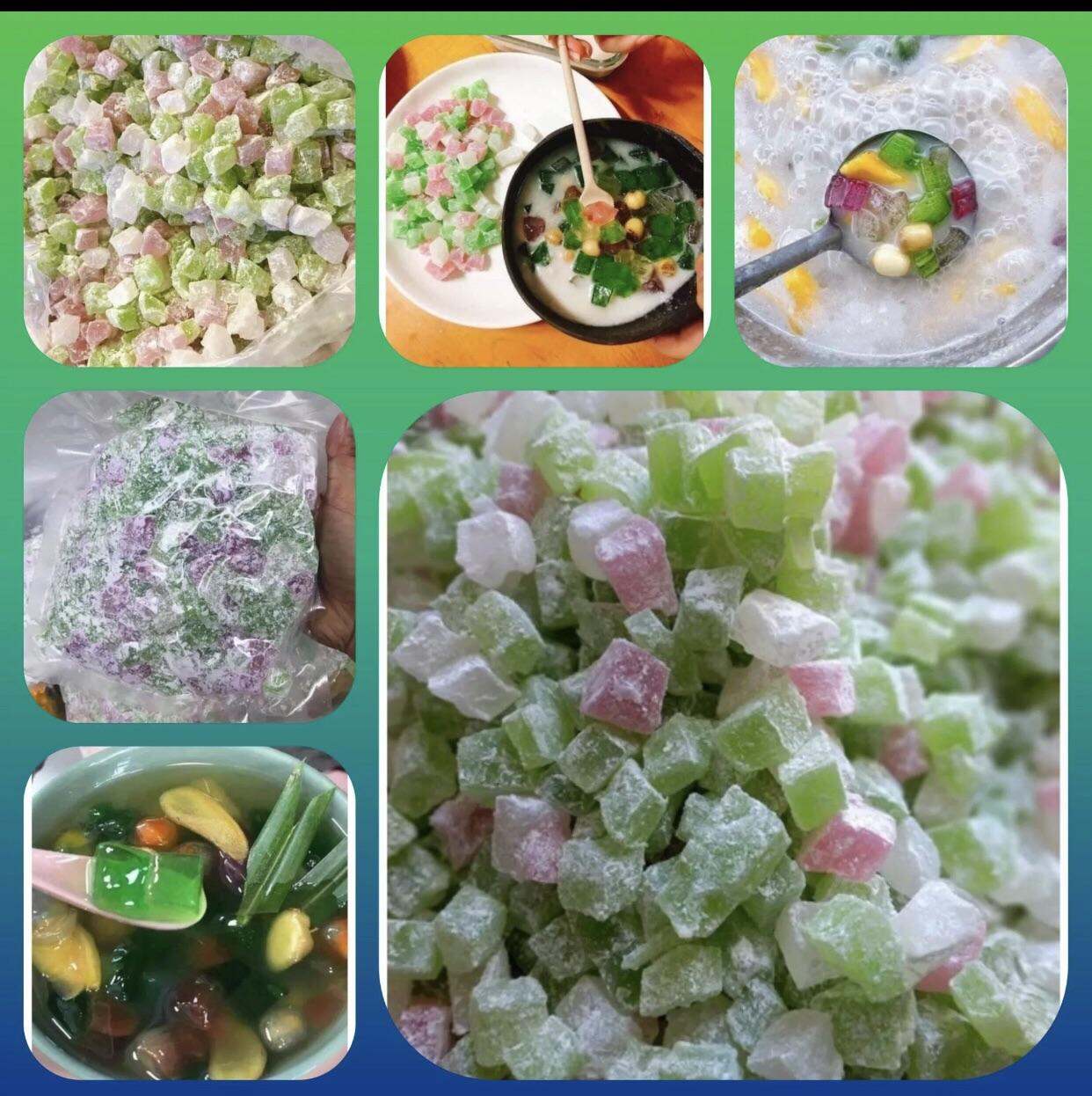 🌼🌼 Thạch sắn dây nấu chè dai dai - giòn giòn ( hút chân không 1kg sẵn )🌼🌼