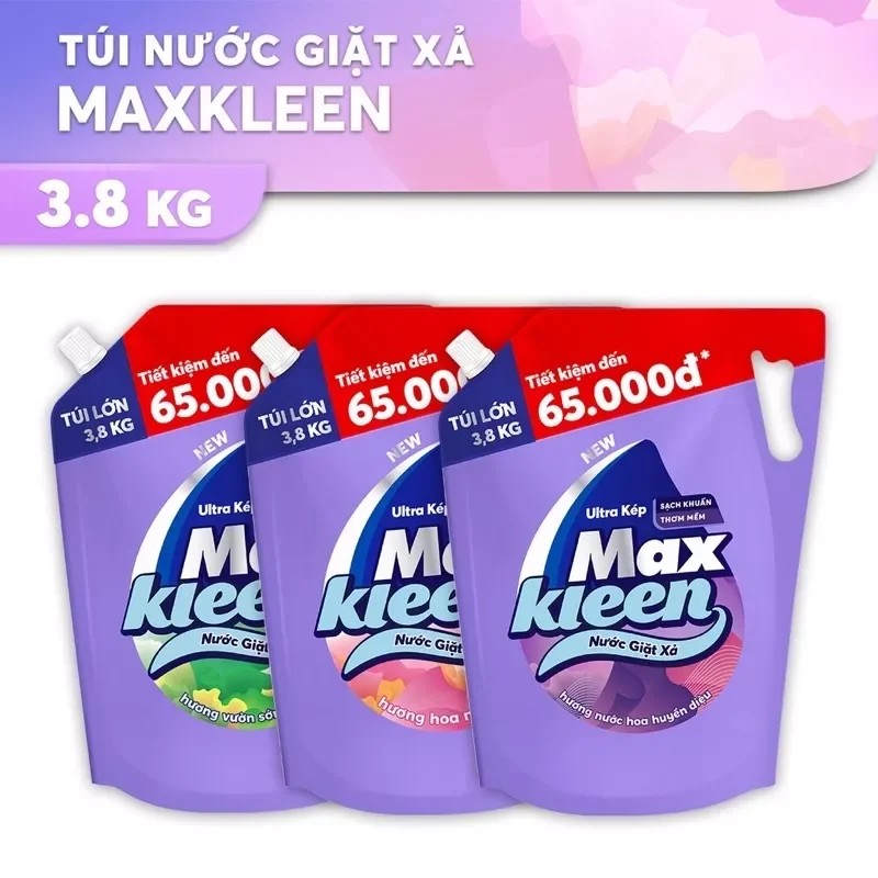 Nước giặt xả Maxkleen 3.8kg