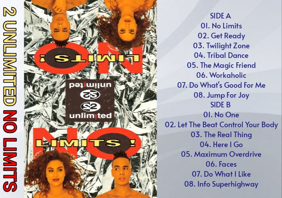 1 cuốn băng Cassette, Album 2 Unlimited - No Limits (60p)