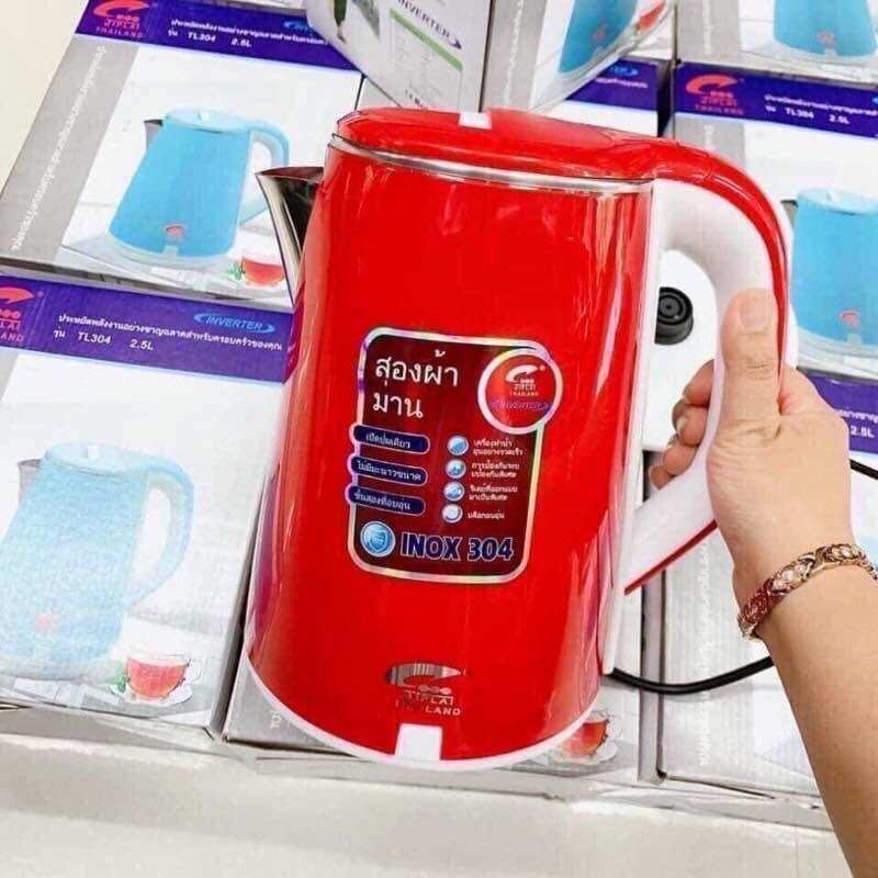 BÌNH ĐUN SIÊU TỐC 2.5 LÍT - JIPLAI- THÁI LAN ( INOX 304 )