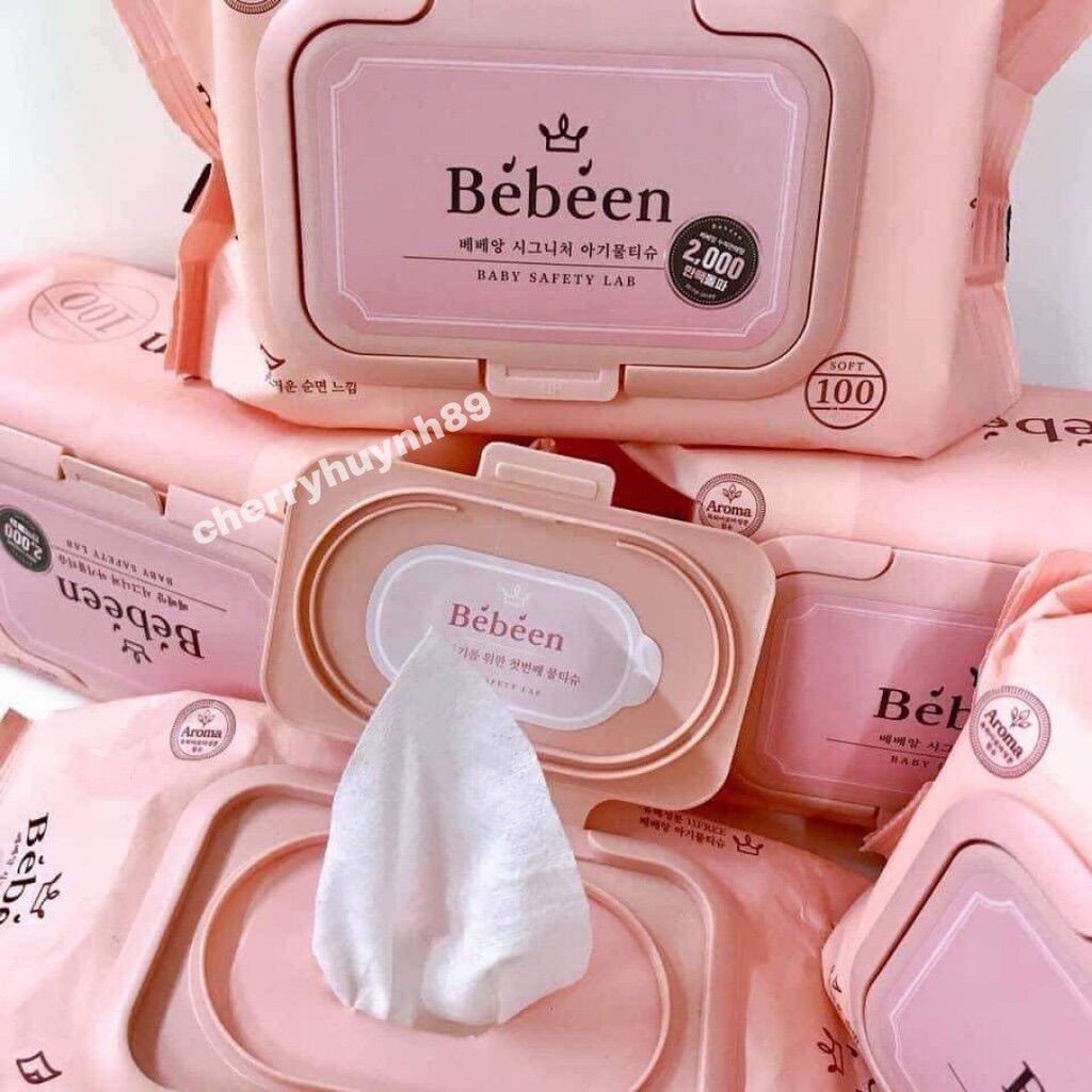 Khăn ướt hàn quốc BeBeen 100 tờ