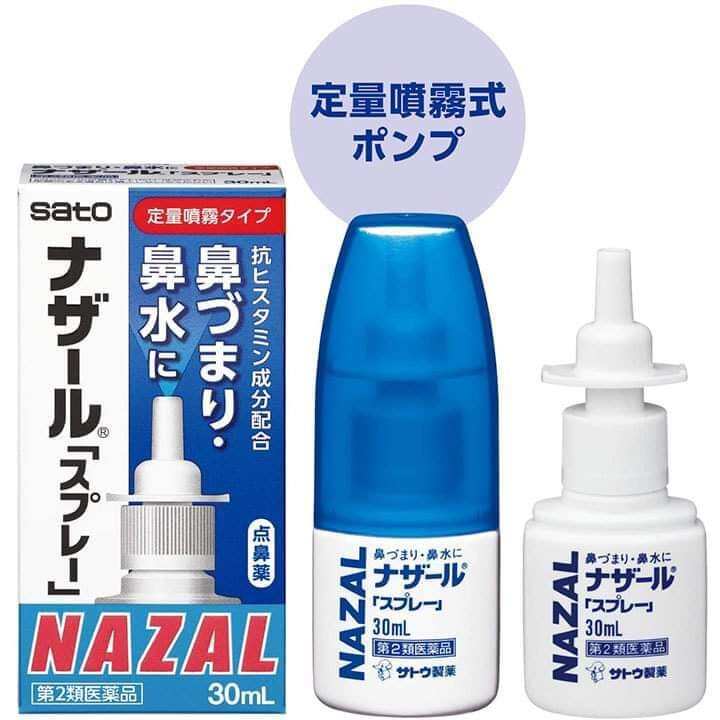 Xịt Mũi Sato Nazal 30ml Nội Địa Nhật