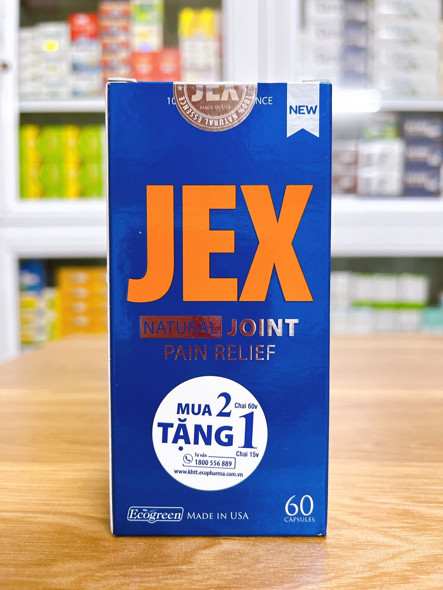 Viên uống JEX giảm đau, bảo vệ xương khớp Hộp 60 viên