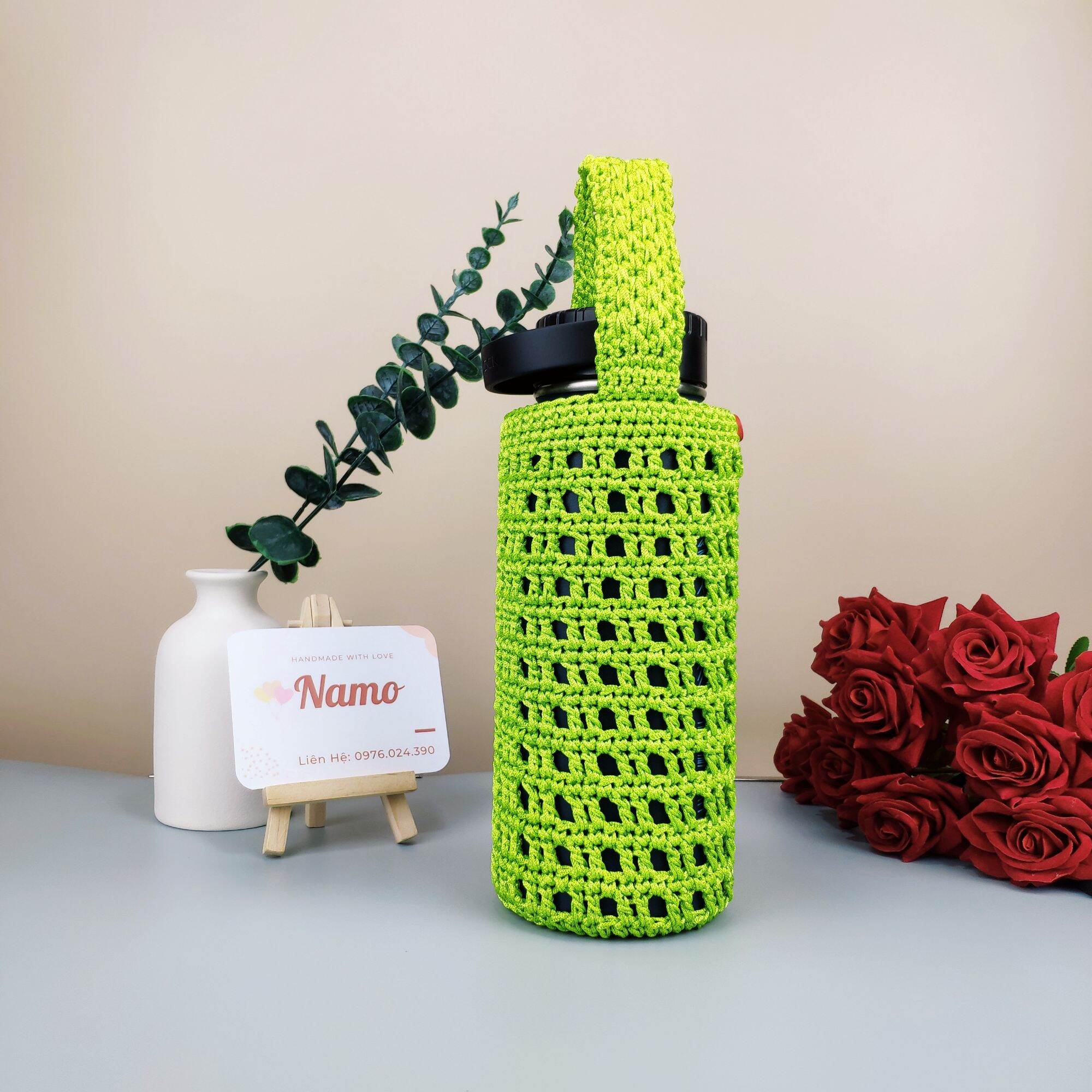 Túi đựng bình giữ nhiệt size 880ml handmade