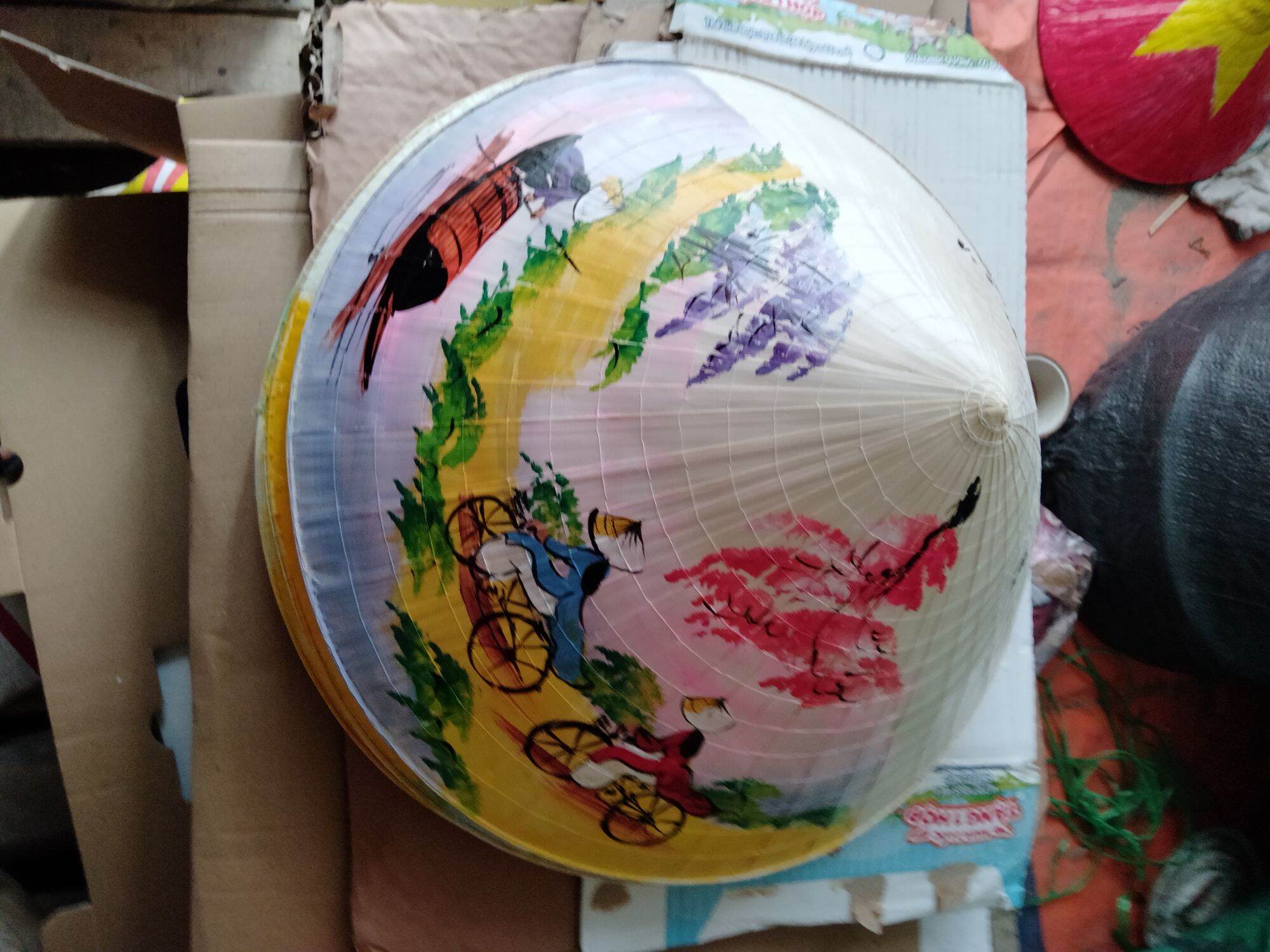 Combo 2 nón lá vẽ tranh theo yêu cầu