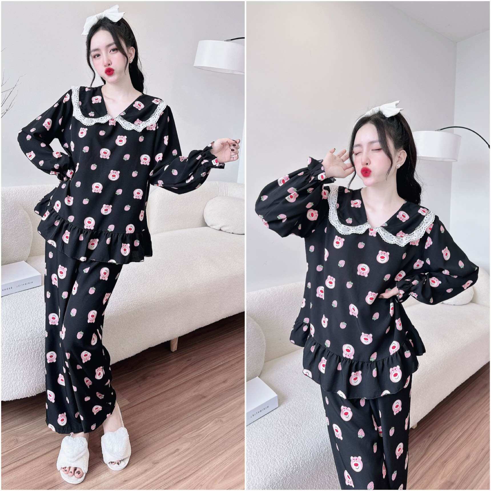 (50-100kg) Bộ Mặc Nhà Lụa Tiểu Thư Bigsize - Mẫu mã đa dạng, siêu kute