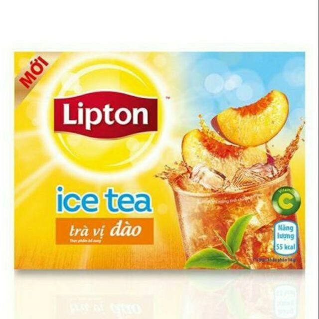 Trà Lipton Ice Tea vị đào hộp 224g (14g x 16 gói)