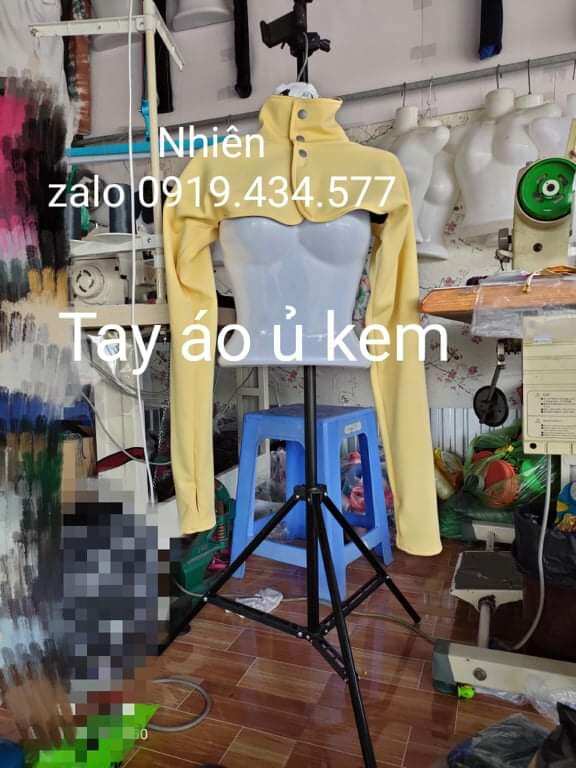 tay áo ủ kem 2 lớp mặc được 2 bề