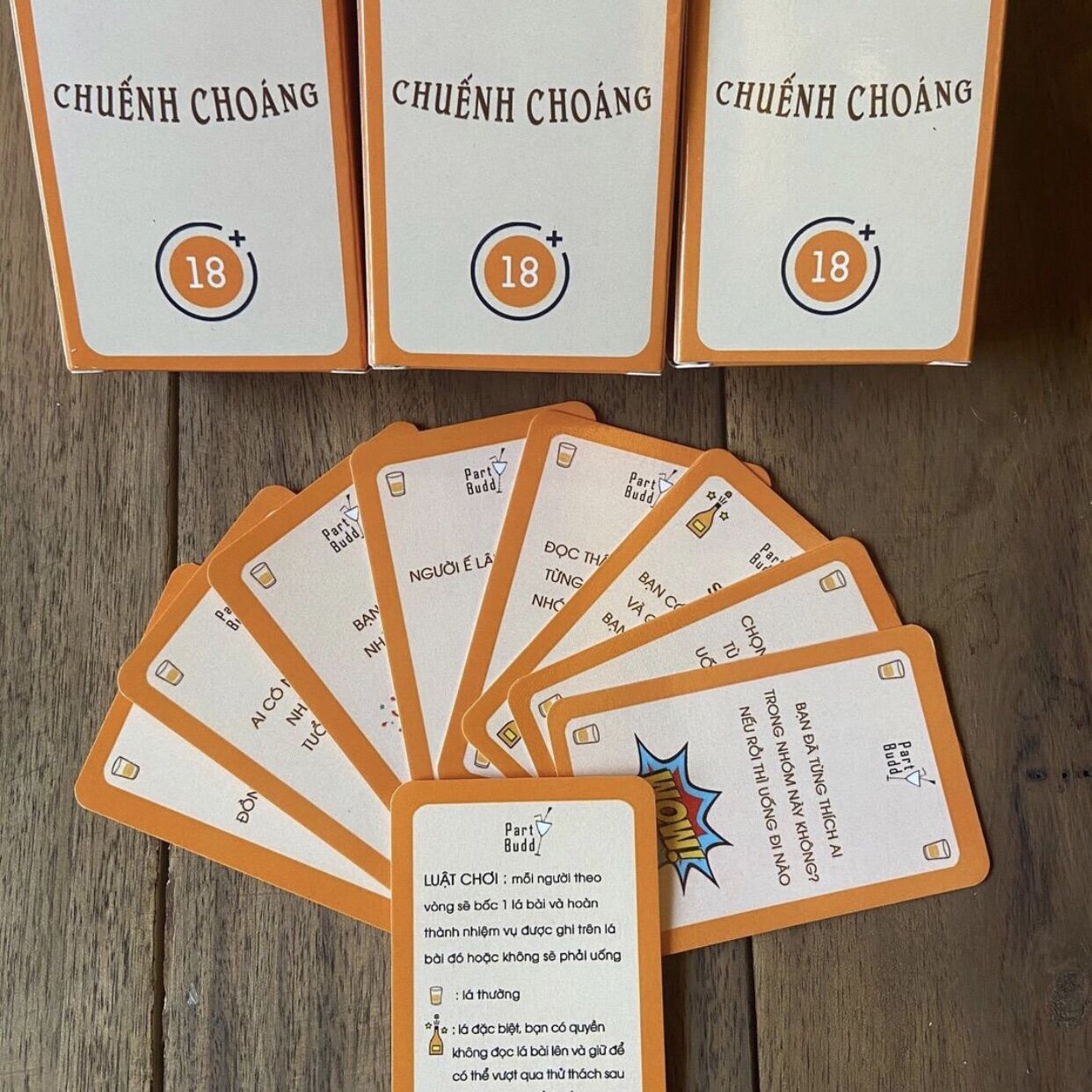 Bộ bài drinking cards chuếnh choáng 70 lệnh - Drinking game nhậu cùng bạn bè