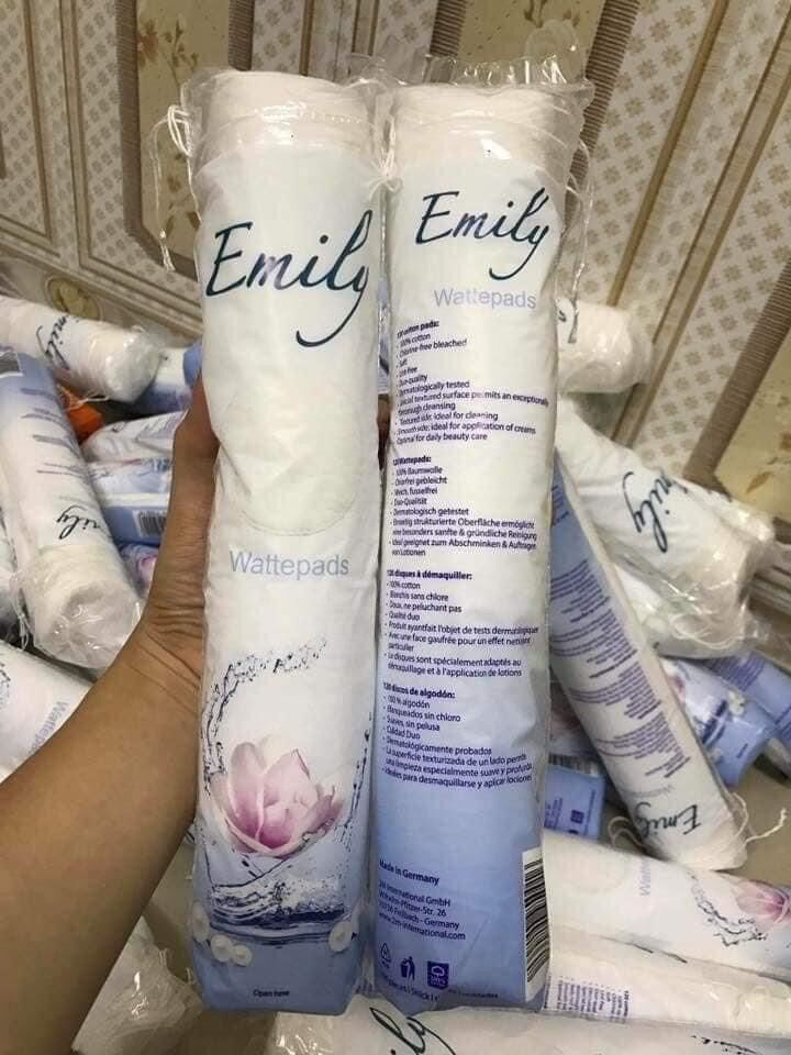Bông Tẩy Trang Emyly ✔️Được Làm Từ 100% Cotton Thiên Nhiên Mềm Mại Mịn Màng. Xuất Xứ: Đức