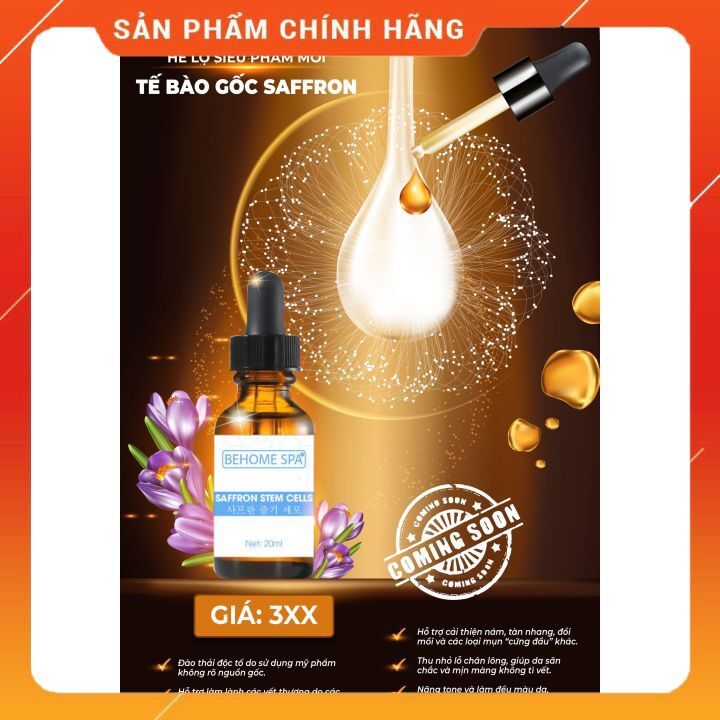 Serum tế bào gốc phục hồi trắng da Behome Spa