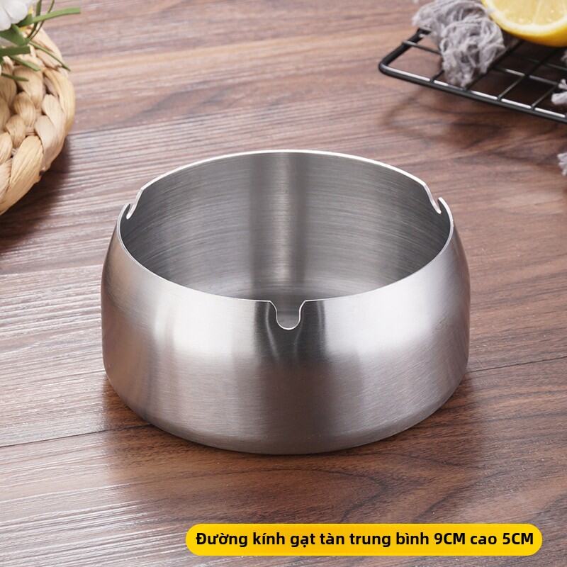Ashtray Inox Cỡ Lớn Thường Ngày Trang Trí Nhà Khách Sạn KTV Nhà Hút Cigarette Thiết Kế Cá Nhân Phong