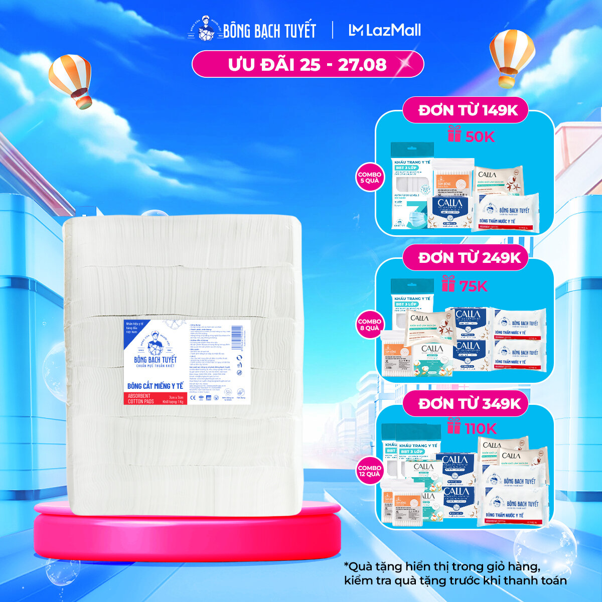 Bông y tế cắt bạch tuyết - 1kg