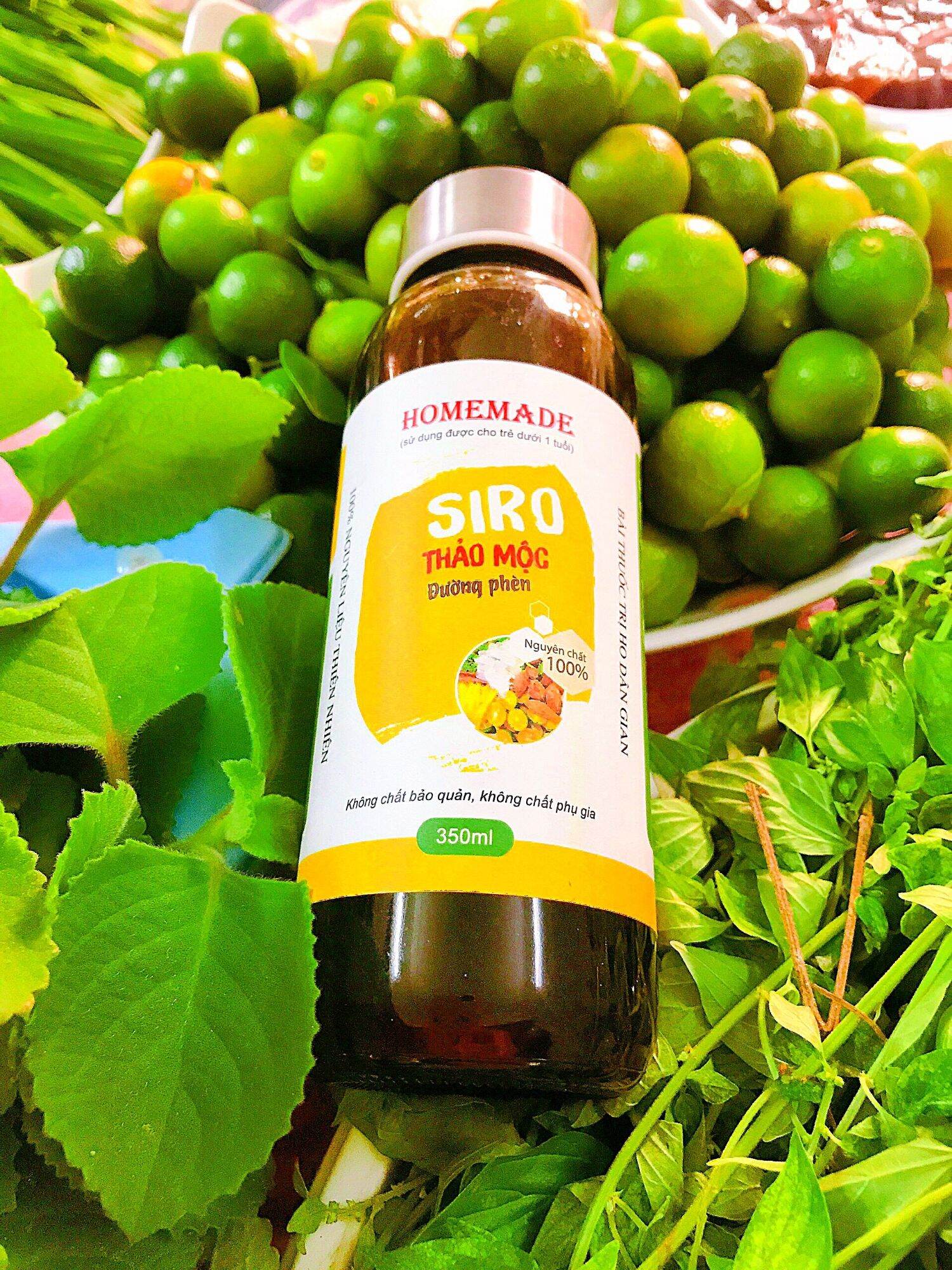 Siro ho thảo mộc home made hũ lớn 500ml