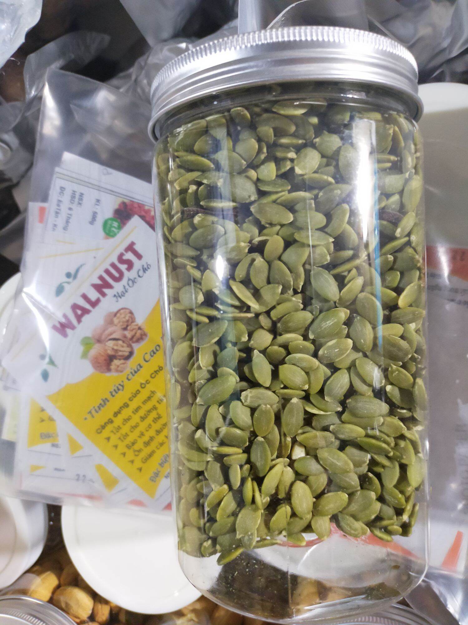 [500g]Hạt Bí Xanh (Ấn Độ) Mới, Mẩy, Đã Tách Vỏ, Làm Sữa, Mix Nut