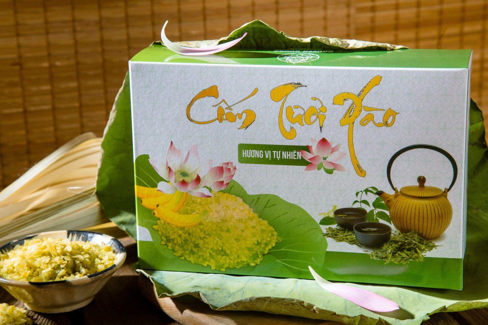 bánh cốm tươi xào( hộp 12 chiếc)