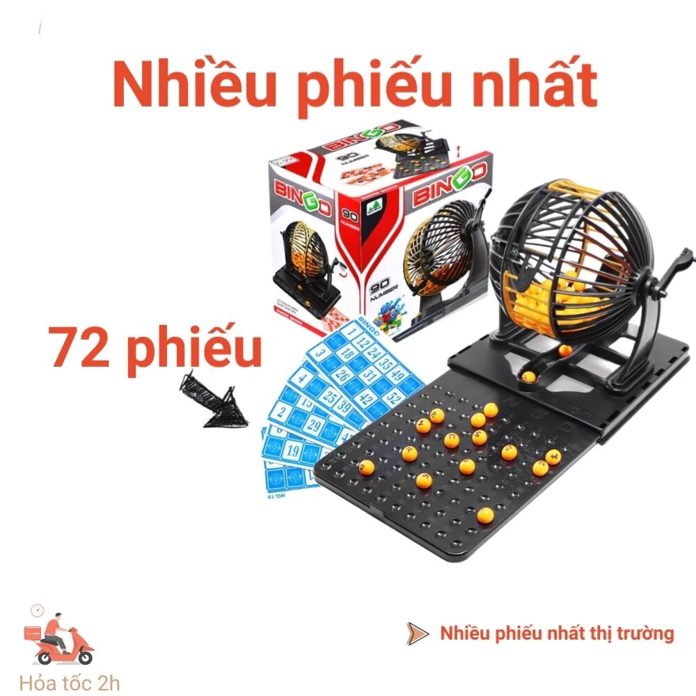 Bộ đồ chơi lồng quay lô tô 90 số Bingo Neo