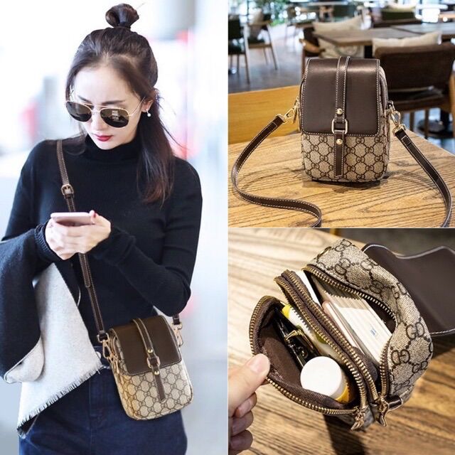 Túi điện thoại gucci/ túi đeo chéo