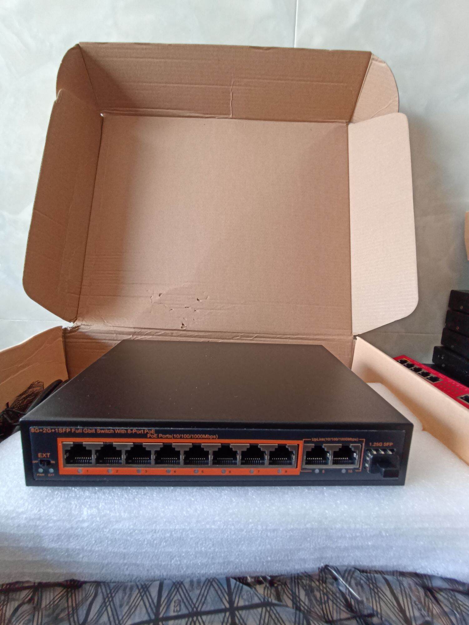 Cấp Nguồn Switch POE Gigabit 8 Port - Công Xuất 120W - Chất Lượng Cao