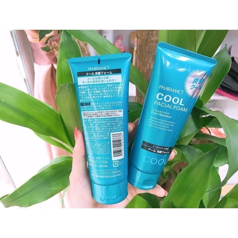 Sữa Rửa Mặt NHẬT BẢN, Ngăn Ngừa Mụn Dành Cho Nam PHARMAACT Cool Facial