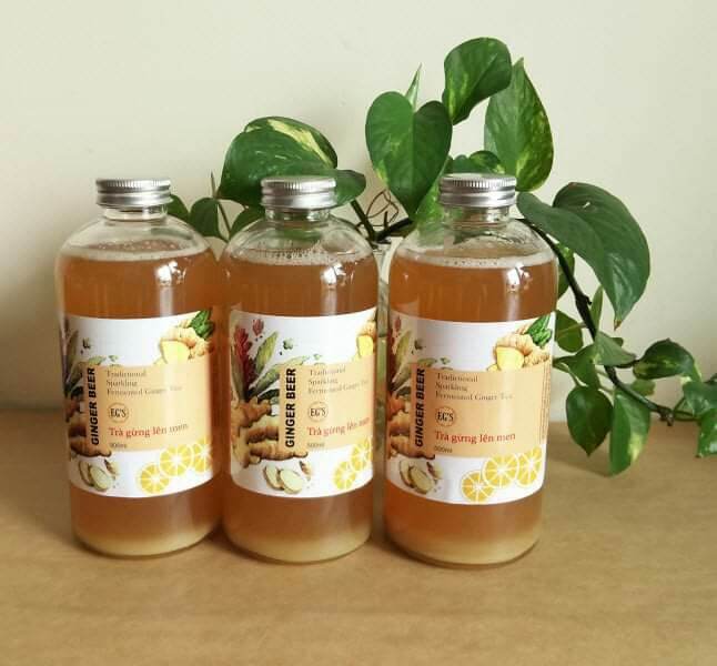 [HCM]bia gừng lên men 500ml