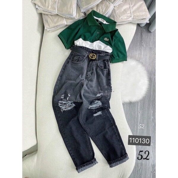[CHỈ 15 - 17.4 HOÀN TIỀN 15%] Baggy Jeans Lưng Cao Loan Màu Rách