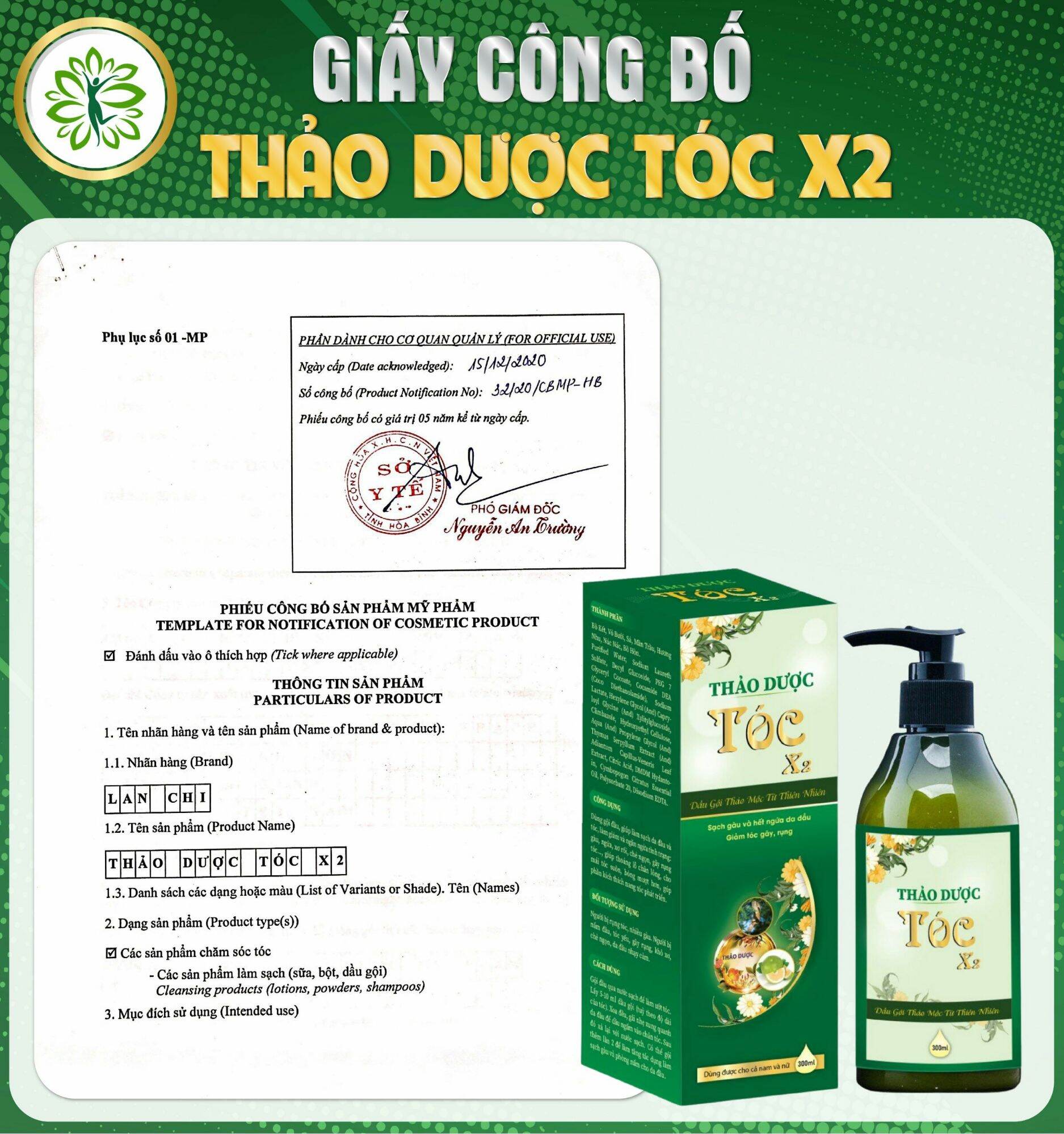 Bộ đôi Dầu gội+ Xịt tóc thảo dược X2_ chăm sóc tóc