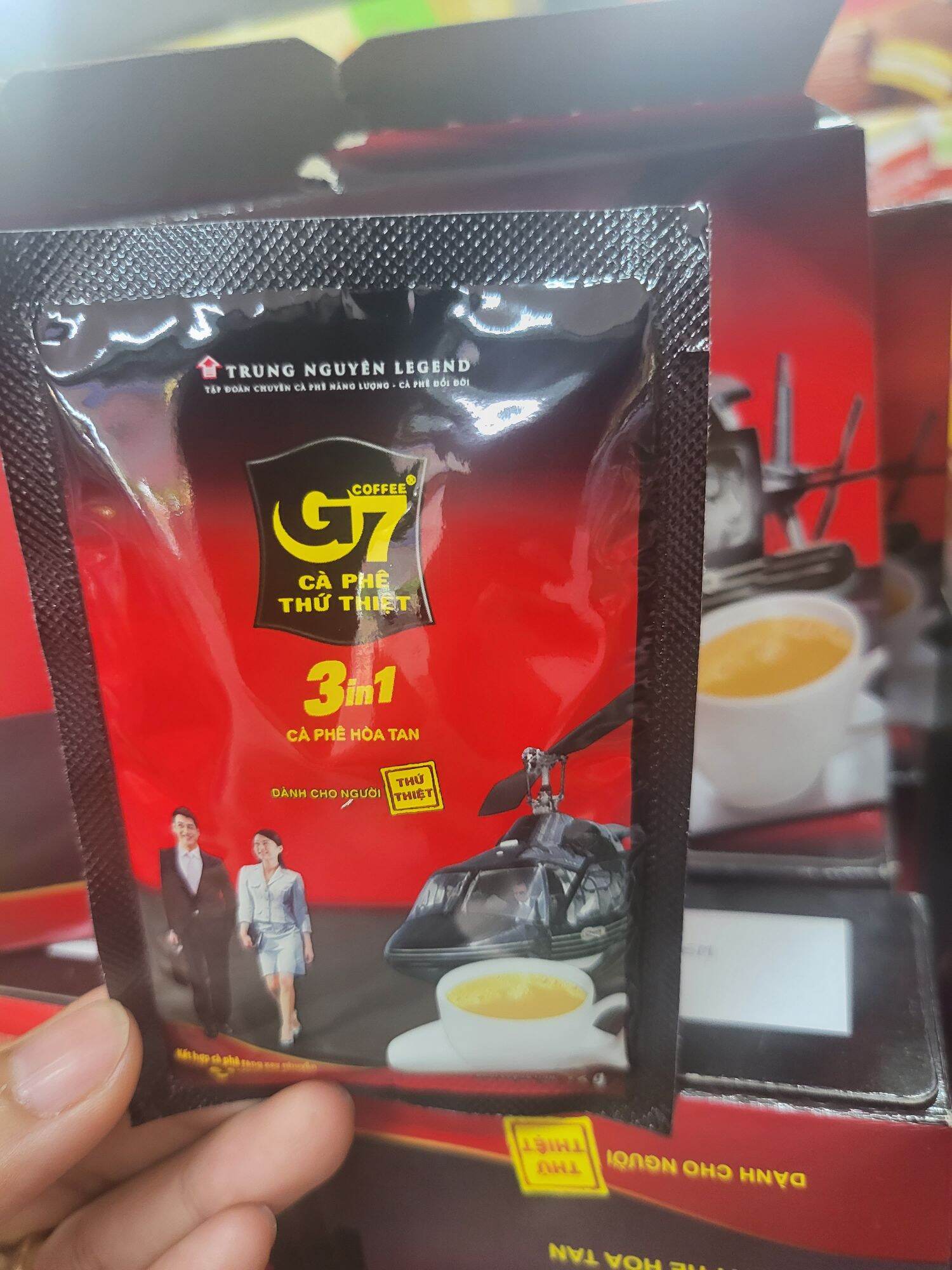 Cà phê sữa hòa tan G7 hộp 21 gói