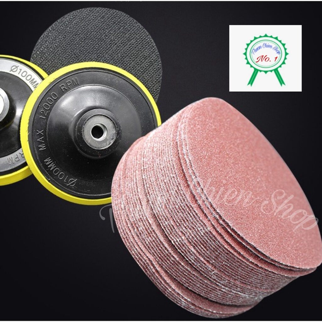 Giâý nhám dính, dán đế tròn 10 cm [ COMBO 10 MIẾNG ]