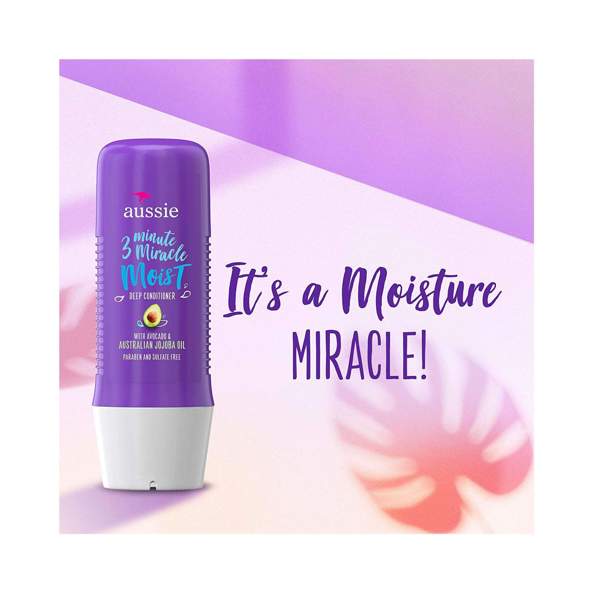 Dầu xả chuyên sâu Aussie Miracle Moist 3 Minute 236ml