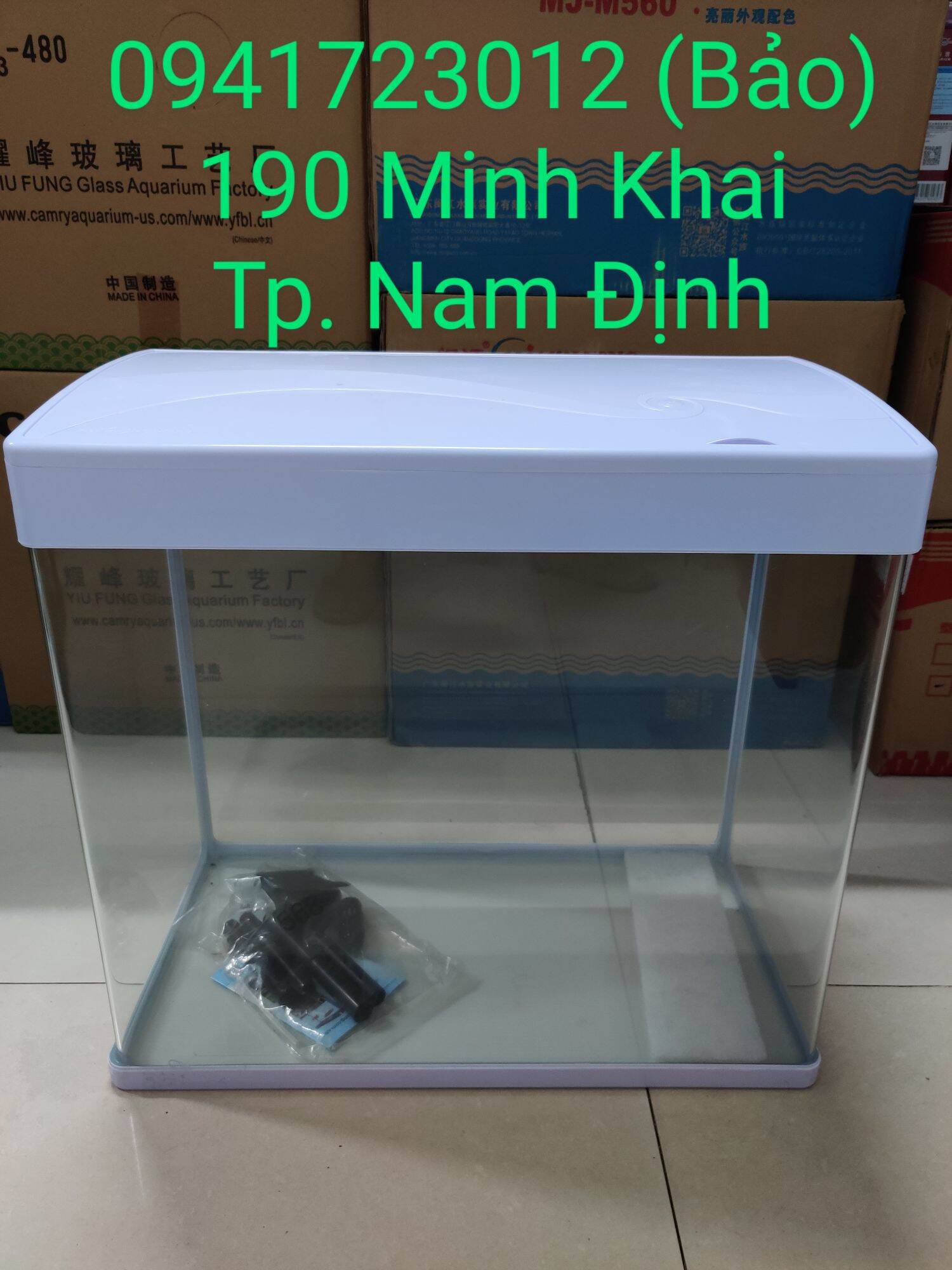 Bể cá hồ thủy sinh kính đúc nguyên bộ MJ M460 46cm