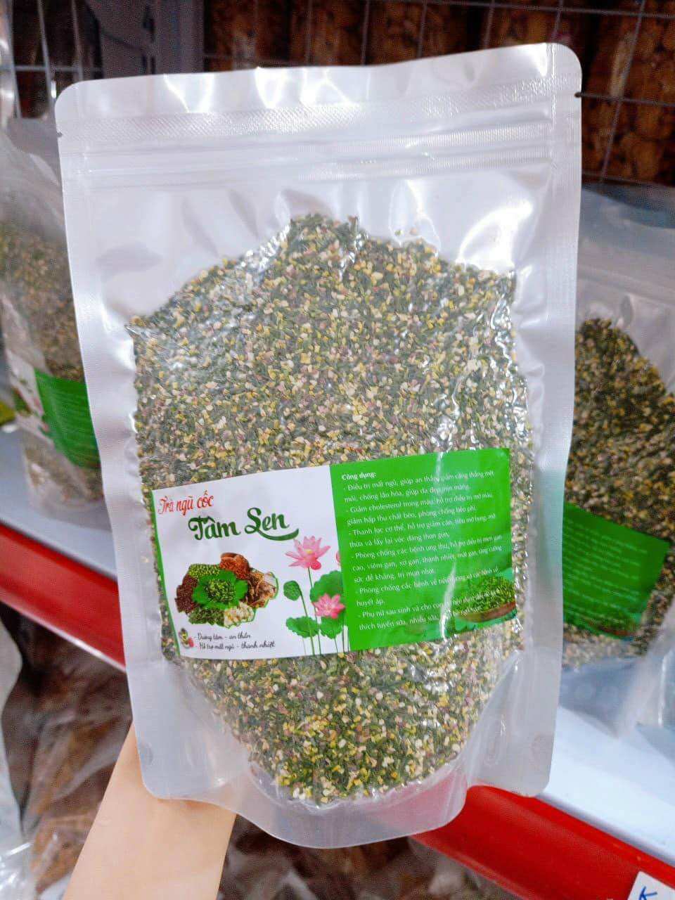 Gói 500gr Trà tâm sen khô (tim sen)
